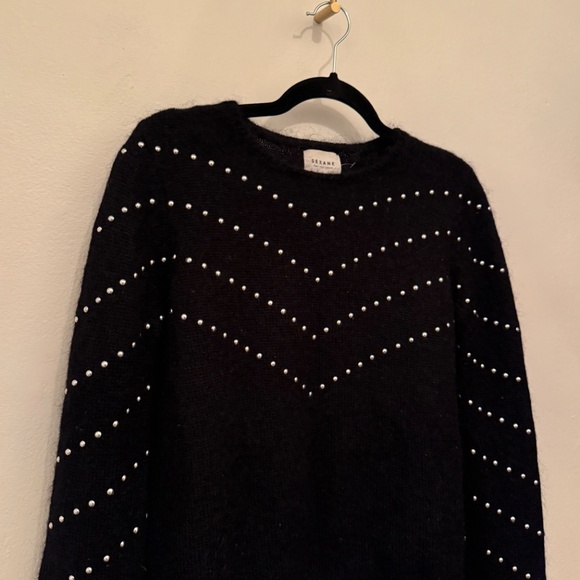 Sezane Elliott Sweater Mohair Wool Blend - Picture 6 of 7
